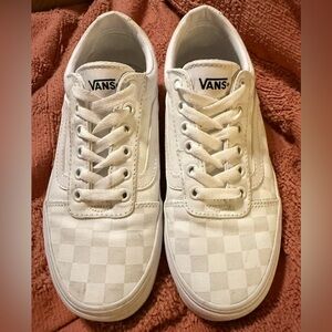 Vans Ward White Checkered Shoes